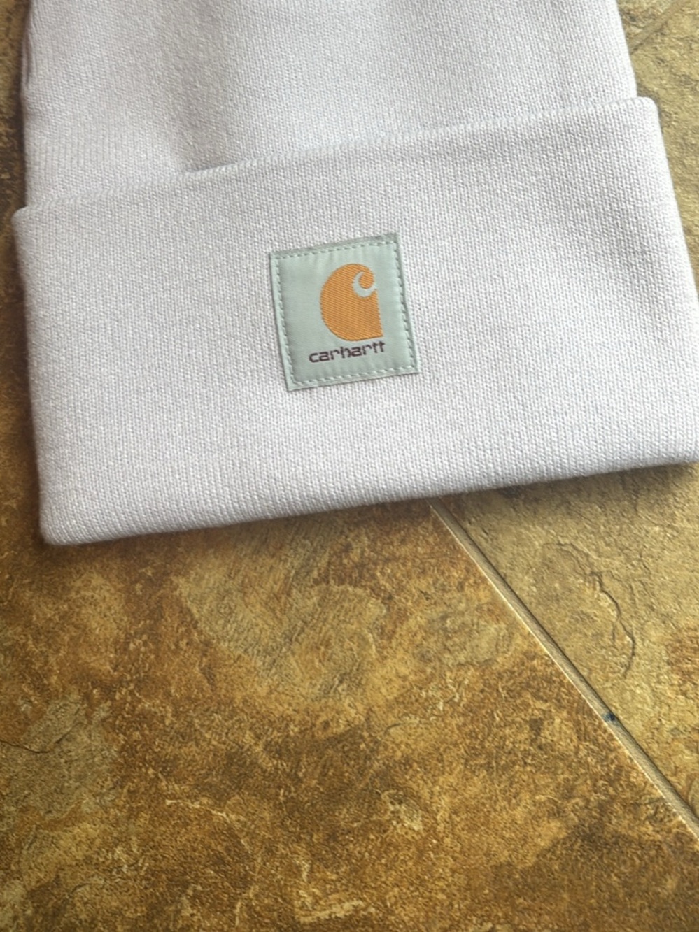 Carhartt ladies light lavender Beanie Hat..new..o/s..authentic